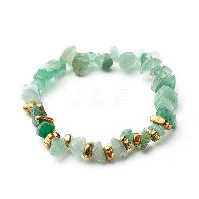 Natural & Synthetic Mixed Gemstone Chip Beads Stretch Bracelets BJEW-JB06599-1