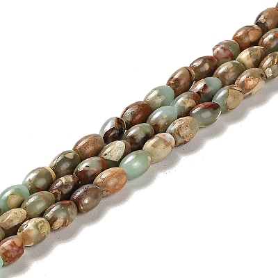 Natural Aqua Terra Jasper Beads Strands G-F765-I01-01-1