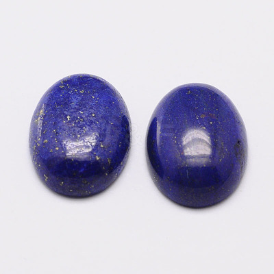 Dyed Oval Natural Lapis Lazuli Cabochons G-K020-25x18mm-02-1