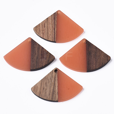 Resin & Wood Pendants RESI-S358-86B-04-1