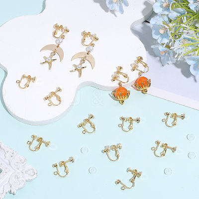 20Pcs 316 Surgical Stainless Steel Clip-on Earring Findings STAS-BBC0010-93-1