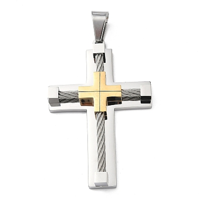 304 Stainless Steel Pendants STAS-H256-05GP-1