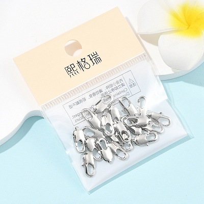 SHEGRACE Brass Lobster Claw Clasps XGR0007P-08P-1