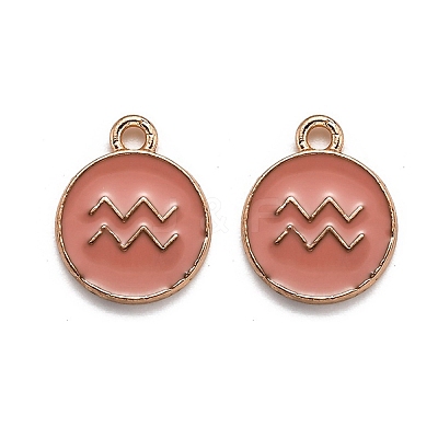 Alloy Enamel Pendants ENAM-S124-01B-11J-1