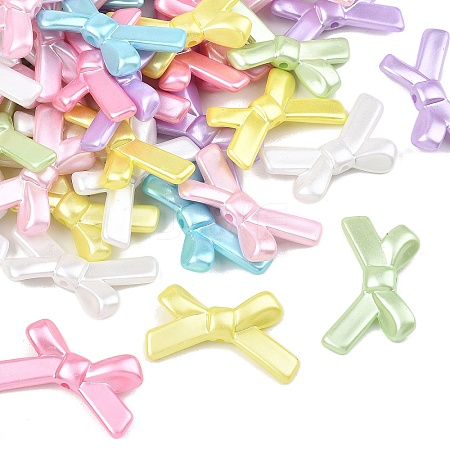 Opaque ABS Imitation Pearl Beads MACR-K361-20-1