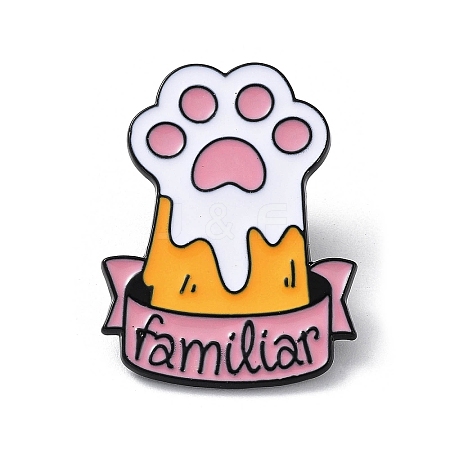 Kawaii Cute Pink Cat's Claw Pet Theme Enamel Pins JEWB-Q038-01A-1