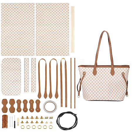 DIY Imitation Leather Sew on Women's Tote Bag Making Kit DIY-WH0399-47B-1