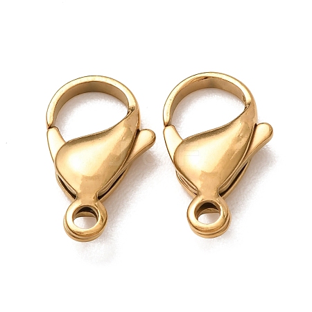304 Stainless Steel Lobster Claw Clasps STAS-AB19-G-1