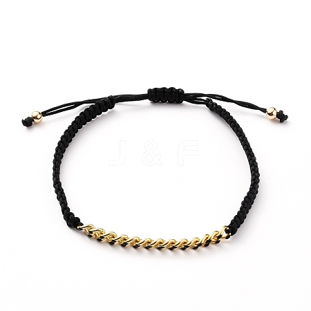 Adjustable Nylon Thread Braided Bead Bracelets BJEW-JB05697-02-1