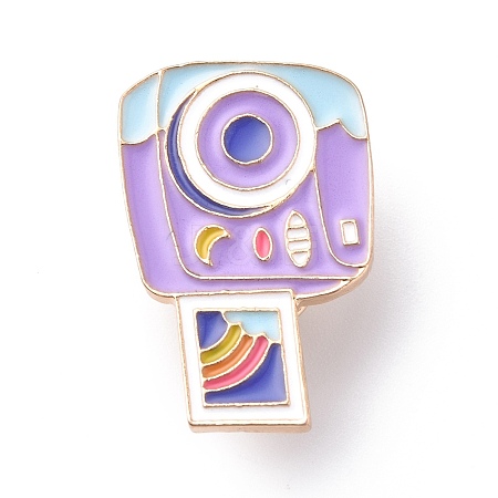 Camera Enamel Pin ENAM-K021-06B-1