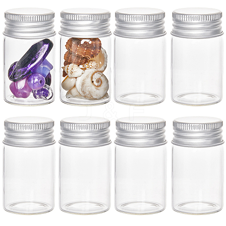 SUNNYCLUE Clear Glass Bottles Bead Containers CON-SC0001-11S-02-1