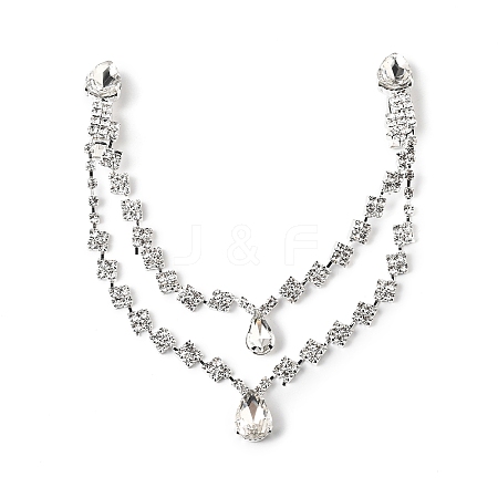 Alloy Rhinestone Hair Chain LS-OHAR-M044-02B-S-1