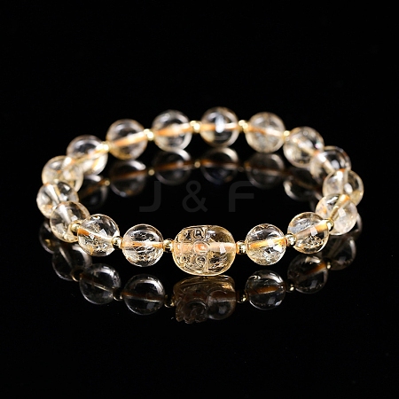 Natural Citrine Stretch Bracelets PW-WG9B861-06-1