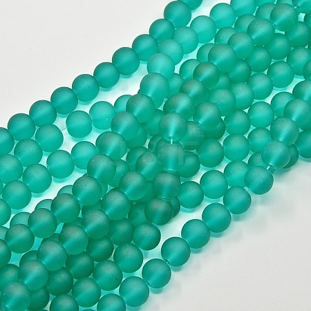 Transparent Glass Bead Strands GLAA-S031-12mm-18-1