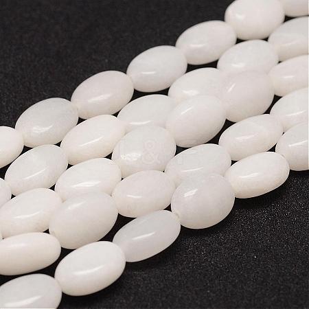 Natural White Jade Bead Strands G-K153-E01-1