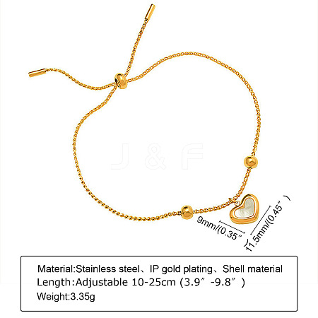 304 Stainless Steel Box Chain Slider Bracelets FS-WGD0AED-09-1