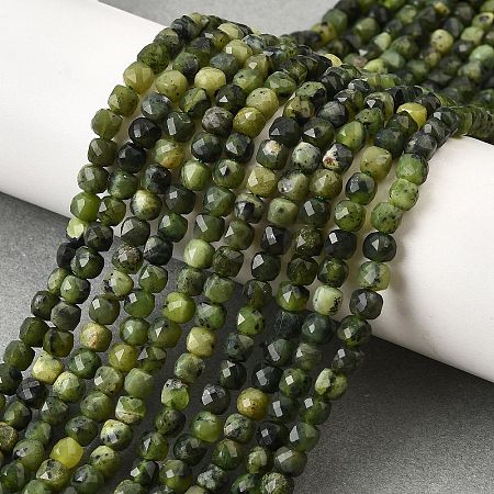 Natural Canadian Jade Beads Strands G-G259-C04-4x4mm-1