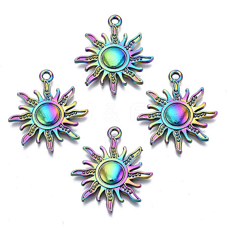 Rainbow Color Alloy Pendants FIND-SZ0009-10-1