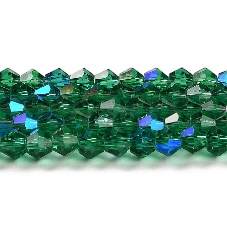 Transparent Electroplate Glass Beads Strands LS-EGLA-A039-T4mm-L10-1
