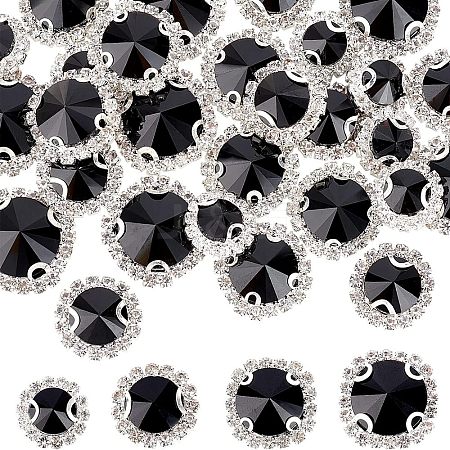 Olycraft 32Pcs 4 Style Sew on Rhinestone GLAA-OC0001--26-1