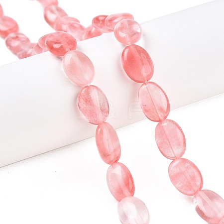 Cherry Quartz Glass Beads Strands G-M206-35-1