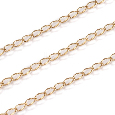 3.28 Feet Ion Plating(IP) 304 Stainless Steel Twisted Chains X-CHS-H007-16G-1