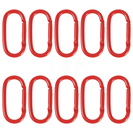 10Pcs Alloy Spring Gate Rings FIND-TA0009-25F-1