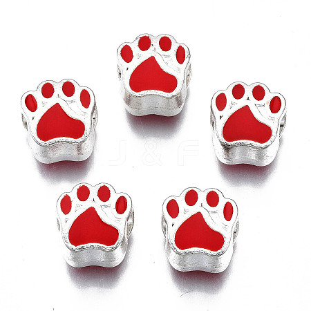 Alloy Enamel European Beads LS-MPDL-T005-003D-RS-1