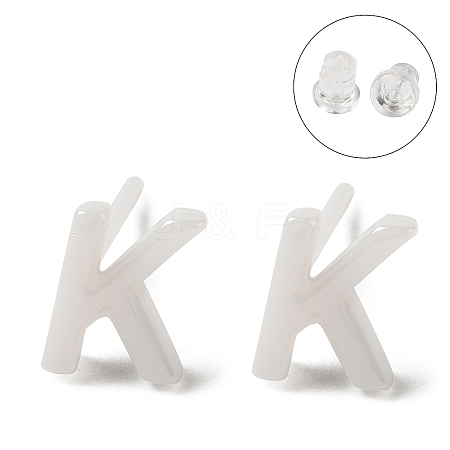 Hypoallergenic Bioceramics Zirconia Ceramic Stud Earrings EJEW-F340-04K-1