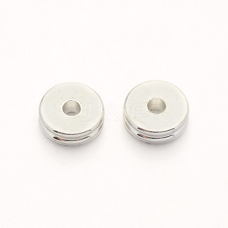 Brass Spacer Beads X-KK-E640-01-6mm-S-1