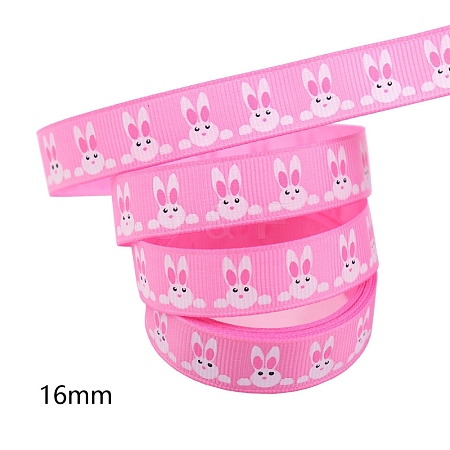 Easter Theme Polyester Grosgrain Ribbons EAER-PW0001-209E-1