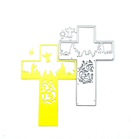 Religion Cross & Angel Carbon Steel Cutting Dies Stencils PW-WG17303-01-1