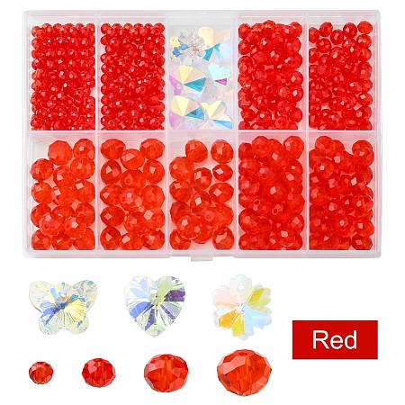 DIY Glass Beads & Charms Jewelry Making Finding Kit DIY-YW0008-98C-1