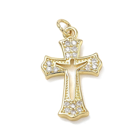 Brass with Crystal Rhinestone Pendants RB-CBA6830-03G-03-1