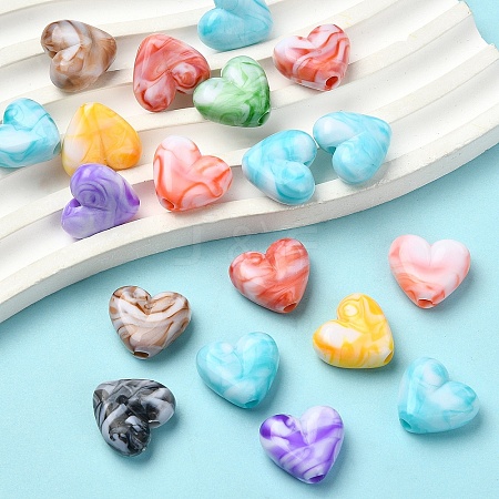 10Pcs Acrylic Beads OACR-YW0002-50-1