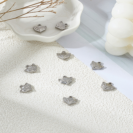 10Pcs 304 Stainless Steel Charms STAS-LP0003-85-1