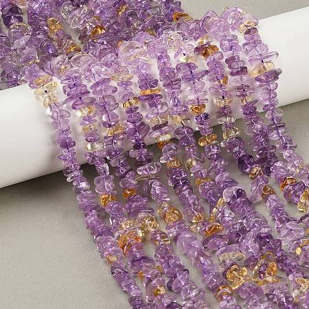 Natural Ametrine Beads Strands G-C250-02-1
