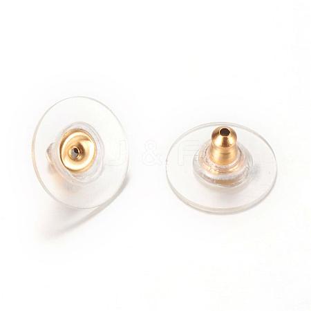 304 Stainless Steel Bullet Clutch Earring Backs STAS-T004-10G-1