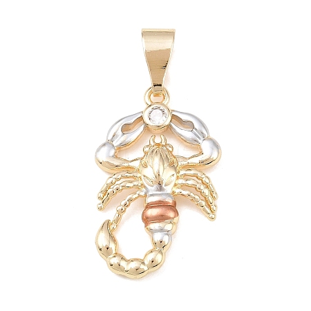Brass Pendants KK-K409-02G-1