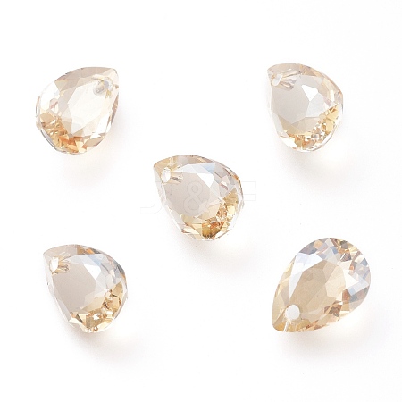 Glass Rhinestone Pendants RGLA-A024-H02-001GS-1