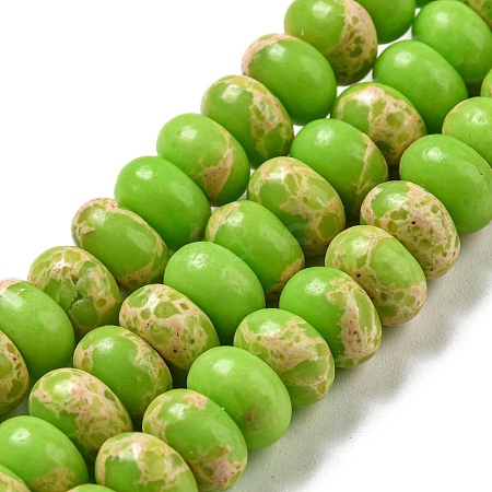 Synthetic Imperial Jasper Dyed Beads Strands G-D077-E01-01D-1
