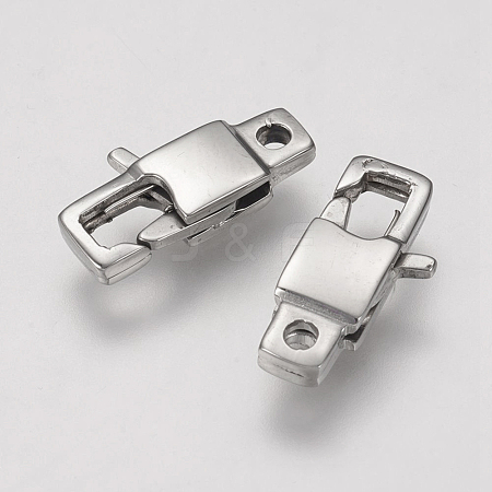 304 Stainless Steel Lobster Claw Clasps STAS-F109-18P-1