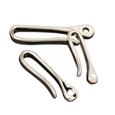 Brass S Hook Clasps KK-WH0045-08-1
