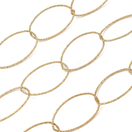304 Stainless Steel Oval Link Chains CHS-C018-01A-G-1