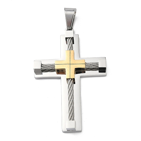 304 Stainless Steel Pendants STAS-H256-05GP-1
