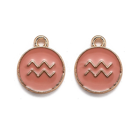 Alloy Enamel Pendants ENAM-S124-01B-11J-1