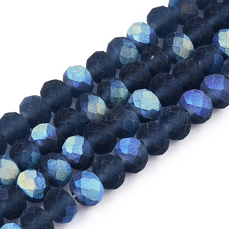 Transparent Glass Beads Strands LS-EGLA-A044-T6mm-MB12-1