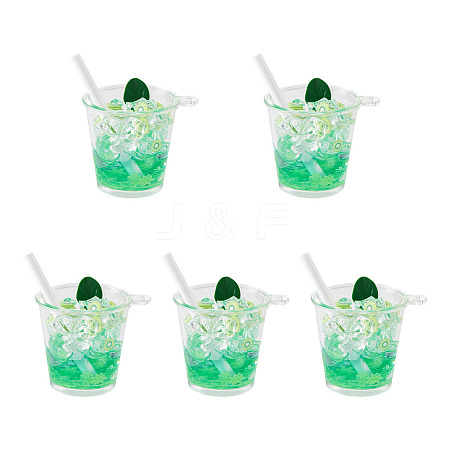 Transparent Resin Big Pendants LS-RESI-TAC0019-04A-1