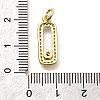 Brass Micro Pave Cubic Zirconia Pendants KK-Z093-44G-3