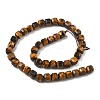 Natural Tiger Eye Beads Strands G-C267-A12-3